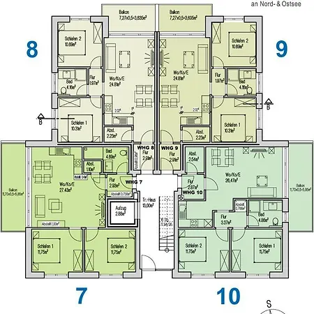 Daire Haus Oldenburg 9 Wangerooge
